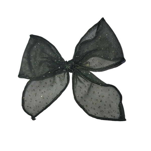 Christmas Tulle Bow Clips