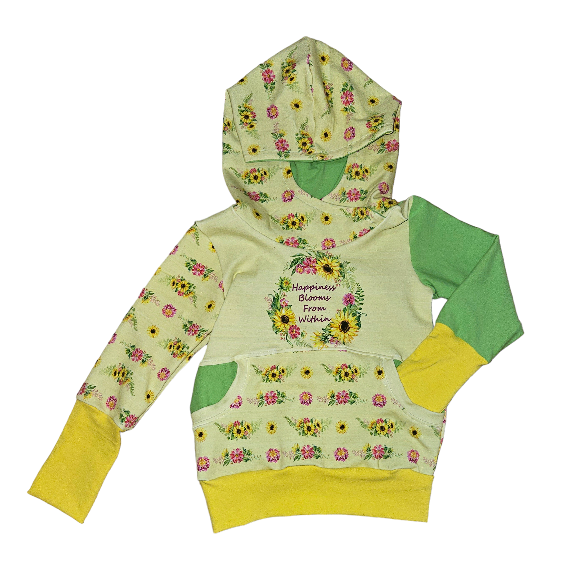 1-3 Year Grow With Me Sunflower Hoodie